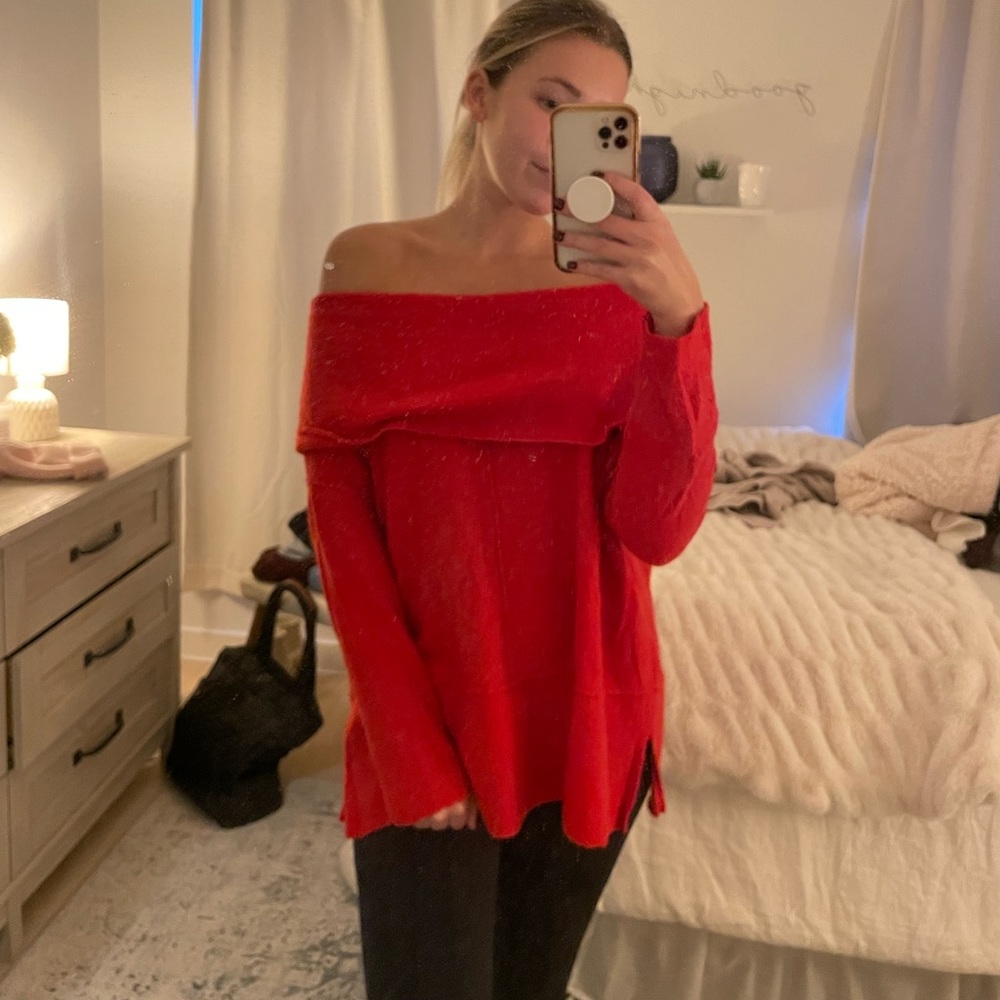 Free people off the shoulder sweater
